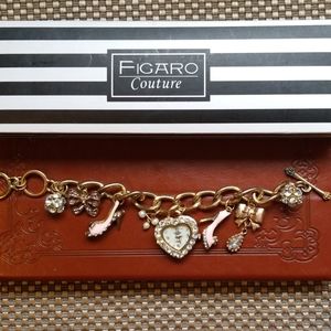 Figaro Couture watch + charm bracelet